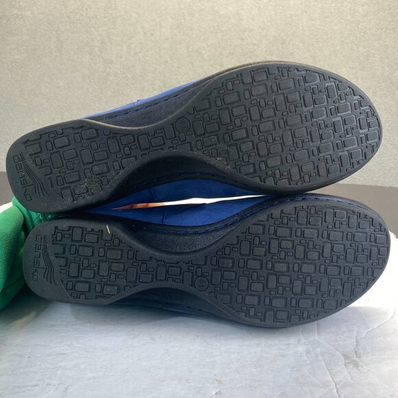 Womens Size 41/10.5-11 Dansko Blue Nubuck Leather Clogs Shoes Slip-On Loafers - Picture 4 of 16